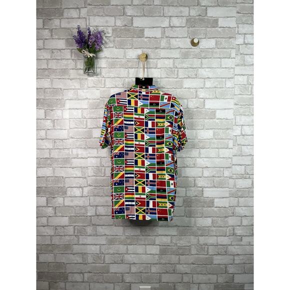 Forever 21 Button Down Shirt Flags - Picture 10 of 13